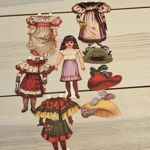 Vintage 1988 Merrimack Paper Doll Set With Outfits & Accessories